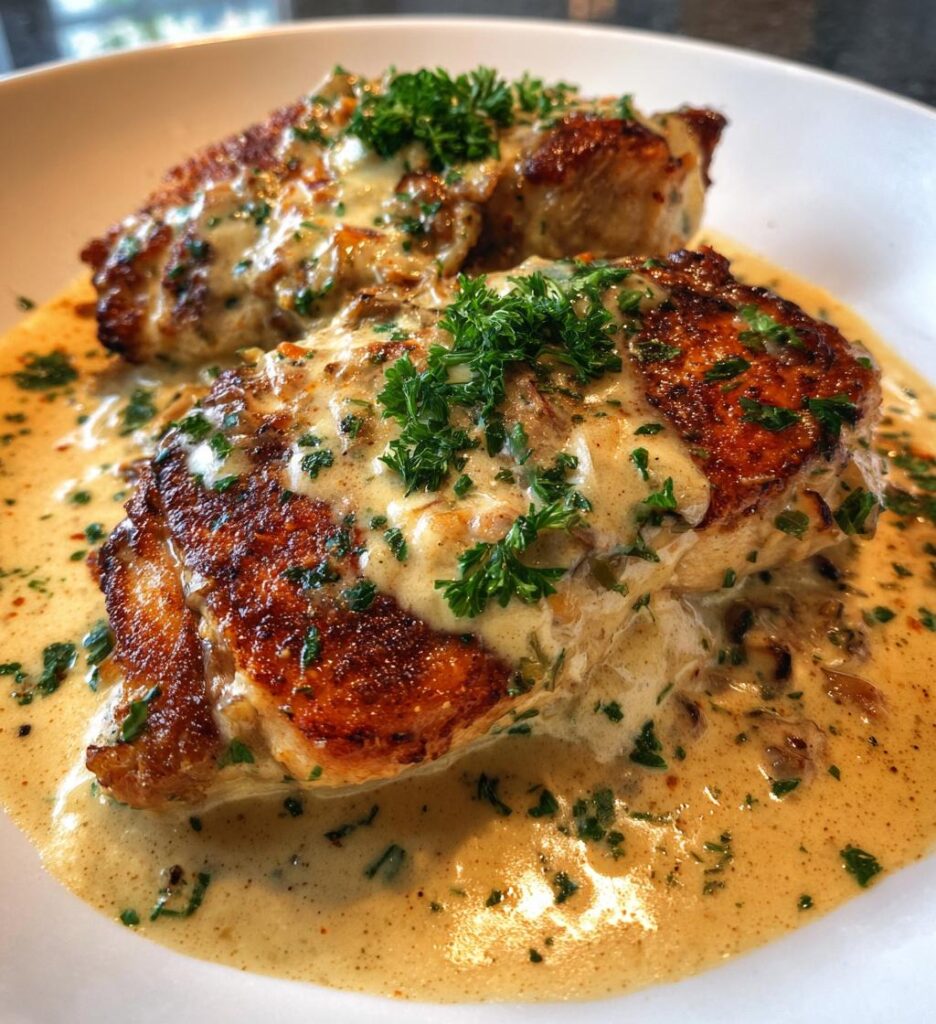 Creamy Baked Asiago Chicken