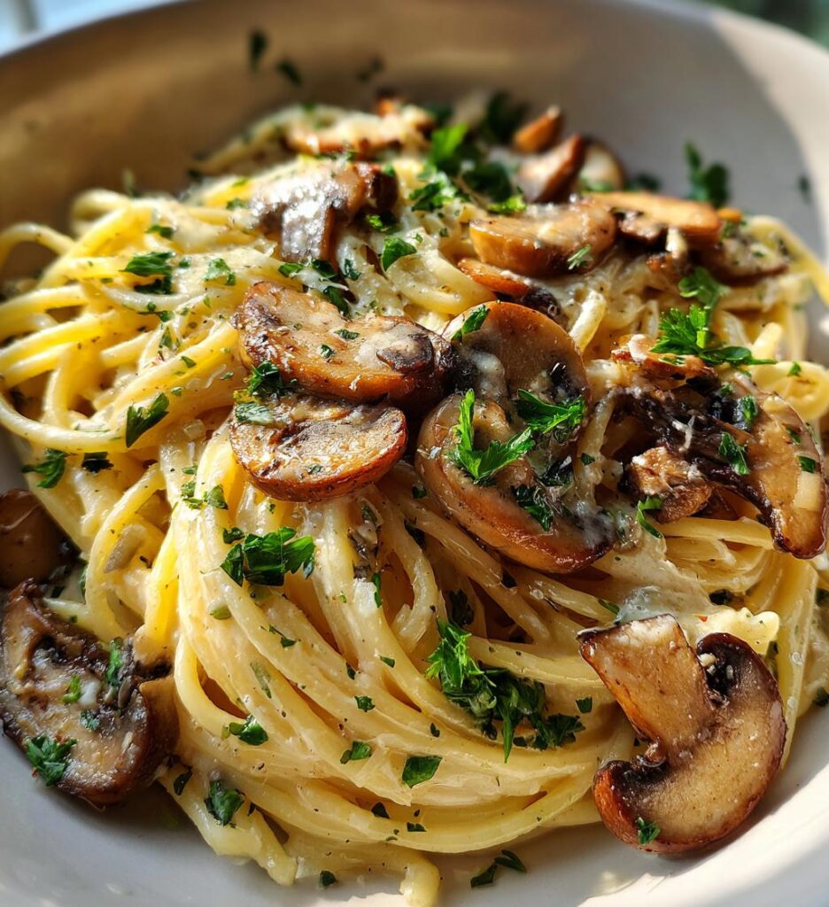 Creamy Brown Butter Mushroom Pasta
