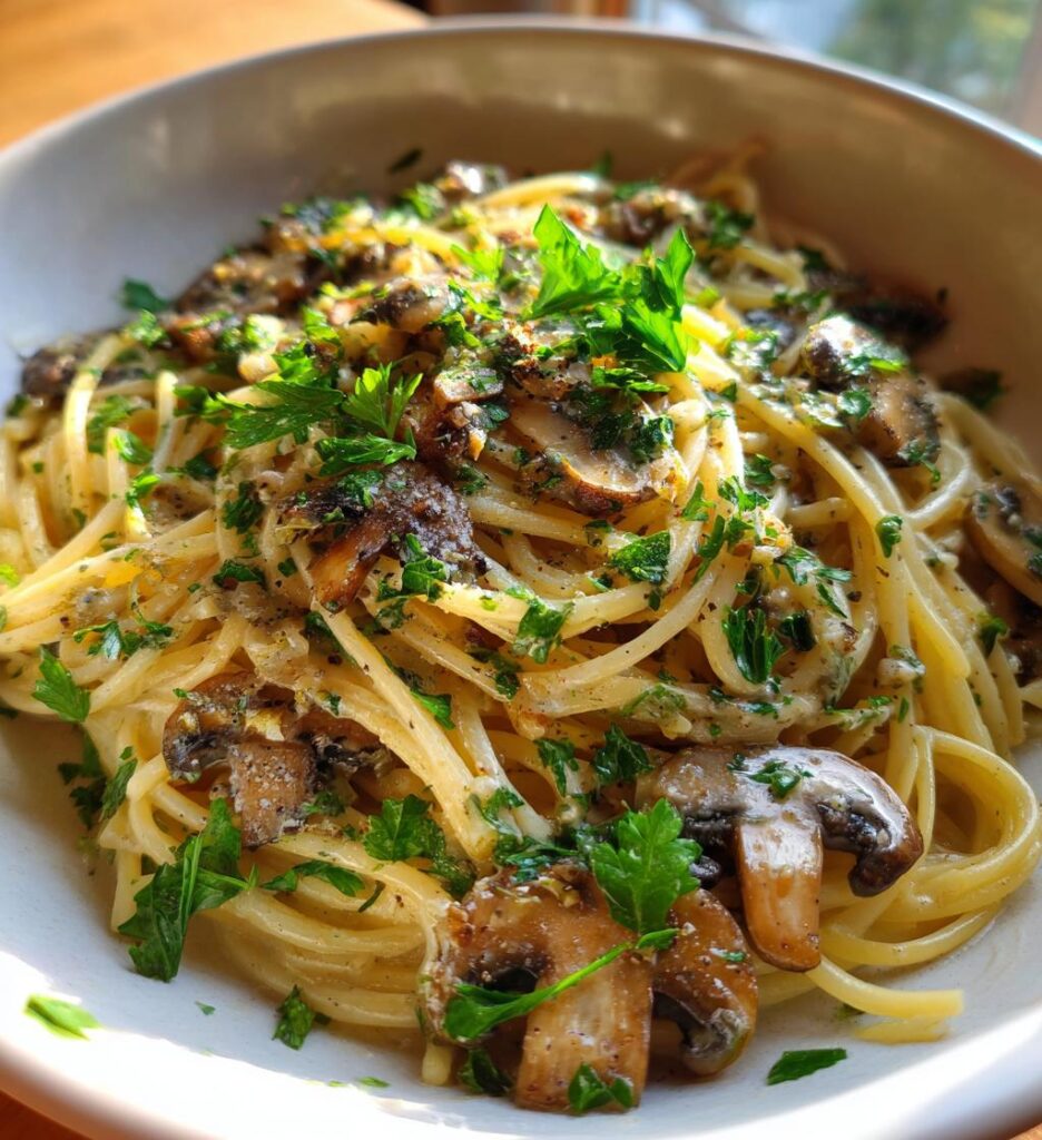 Creamy Brown Butter Mushroom Pasta