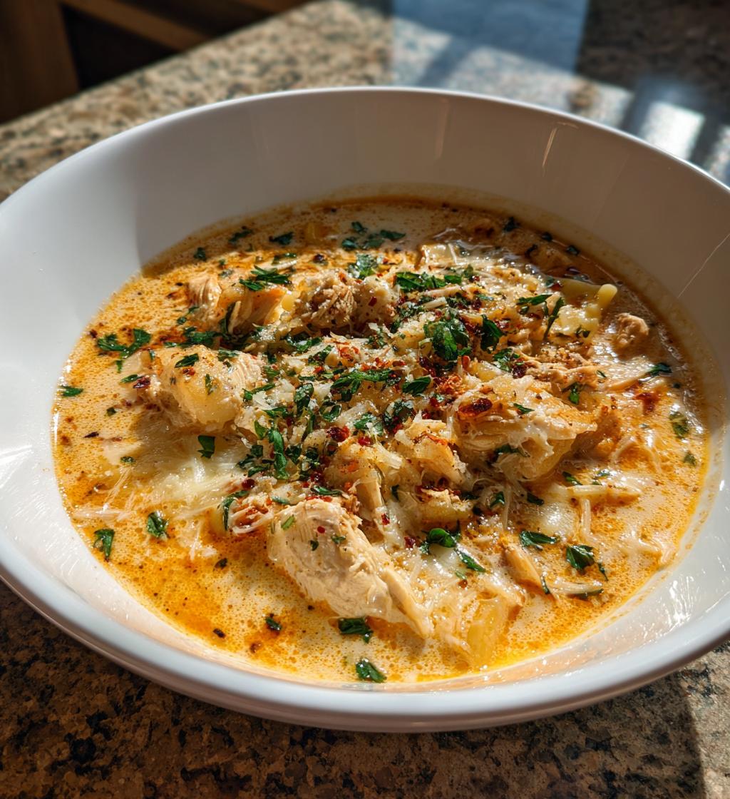 Creamy Chicken Parmesan Soup - detail 1