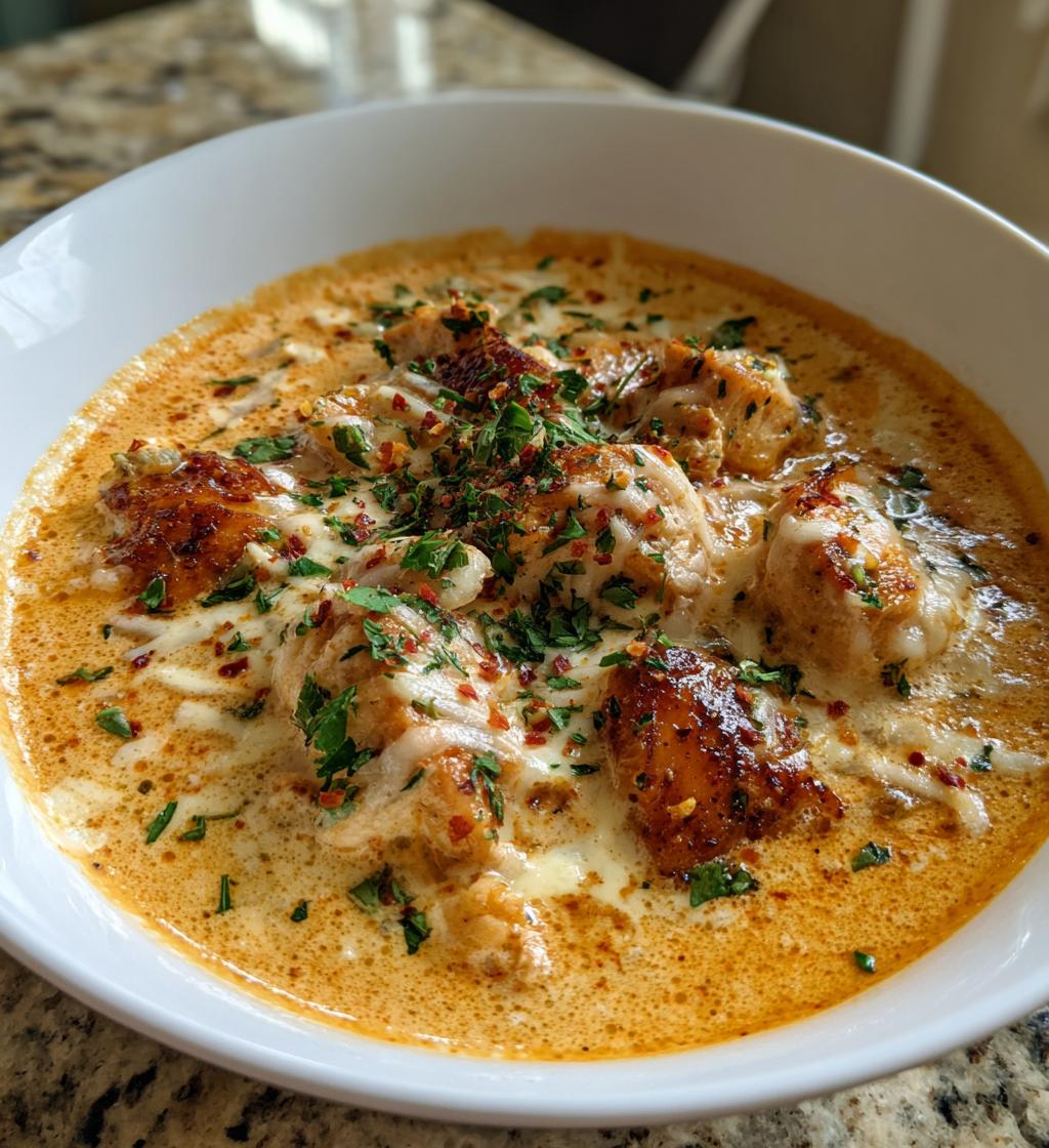 Creamy Chicken Parmesan Soup