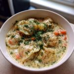 Creamy Dill Pierogi Soup