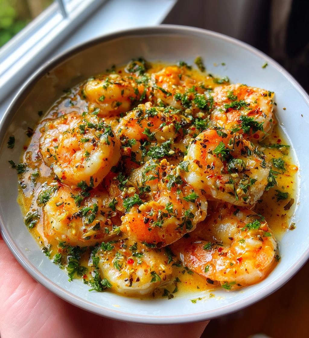 Creamy Garlic Butter Shrimp Bowl