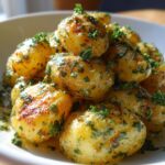 Creamy Garlic Sauce Baby Potatoes