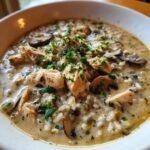 Creamy Mushroom Chicken and Wild Rice Soup