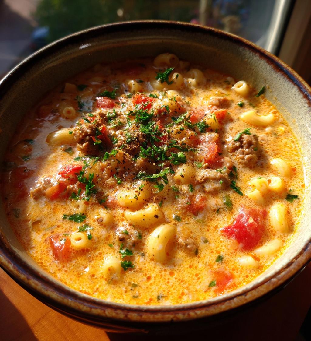 Creamy Parmesan Italian Sausage Ditalini Soup - detail 1