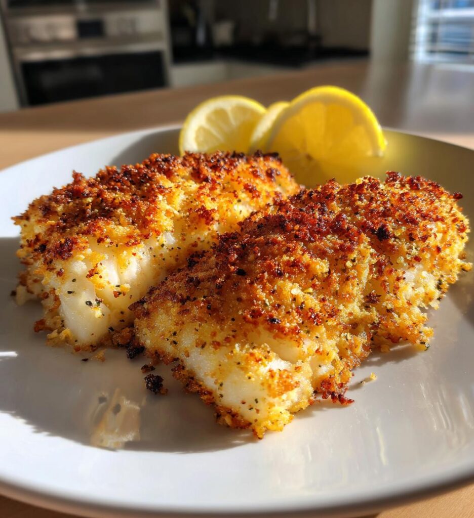 Crispy Air Fryer Parmesan Cod