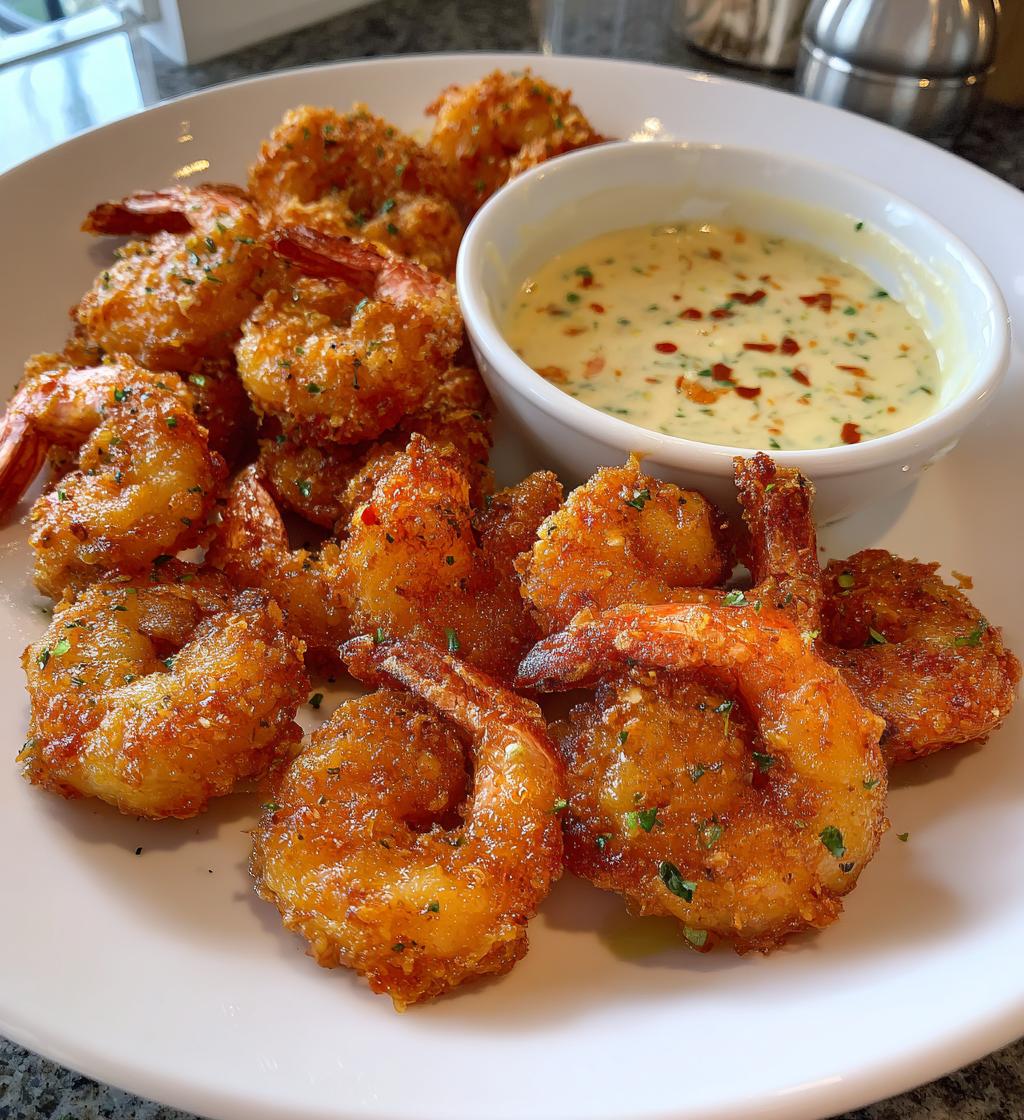 Crispy Cajun Shrimp with Creamy Sauce - detail 1