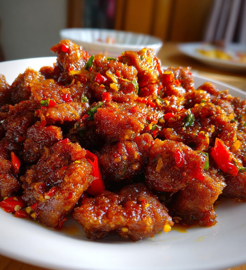 Crispy Chilli Beef - detail 1