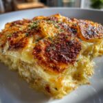 Crispy Parmesan And Gruyere Potato Gratin