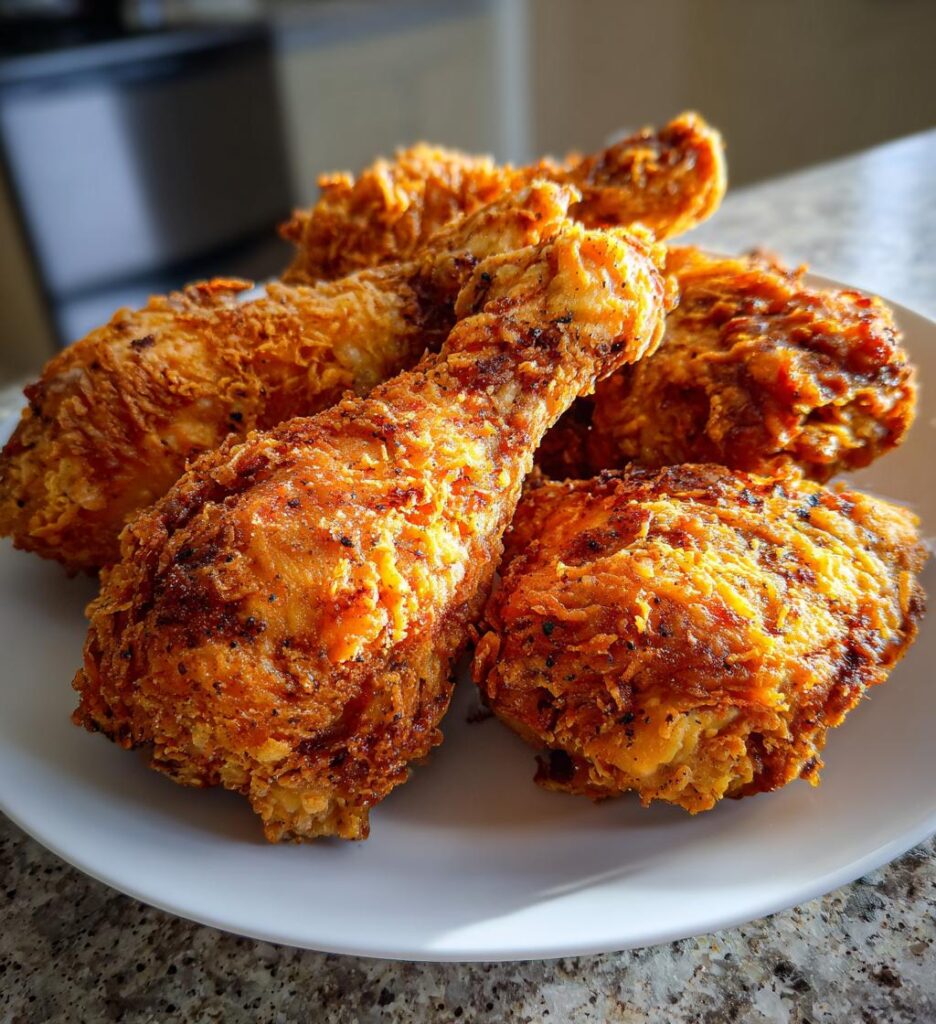 Crispy Spicy Buttermilk Fried Chicken
