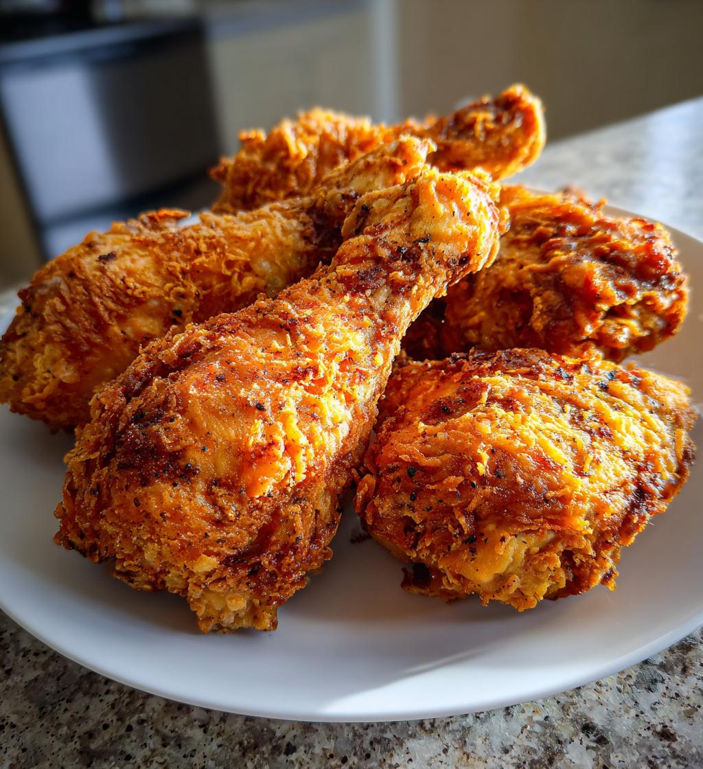 Crispy Spicy Buttermilk Fried Chicken