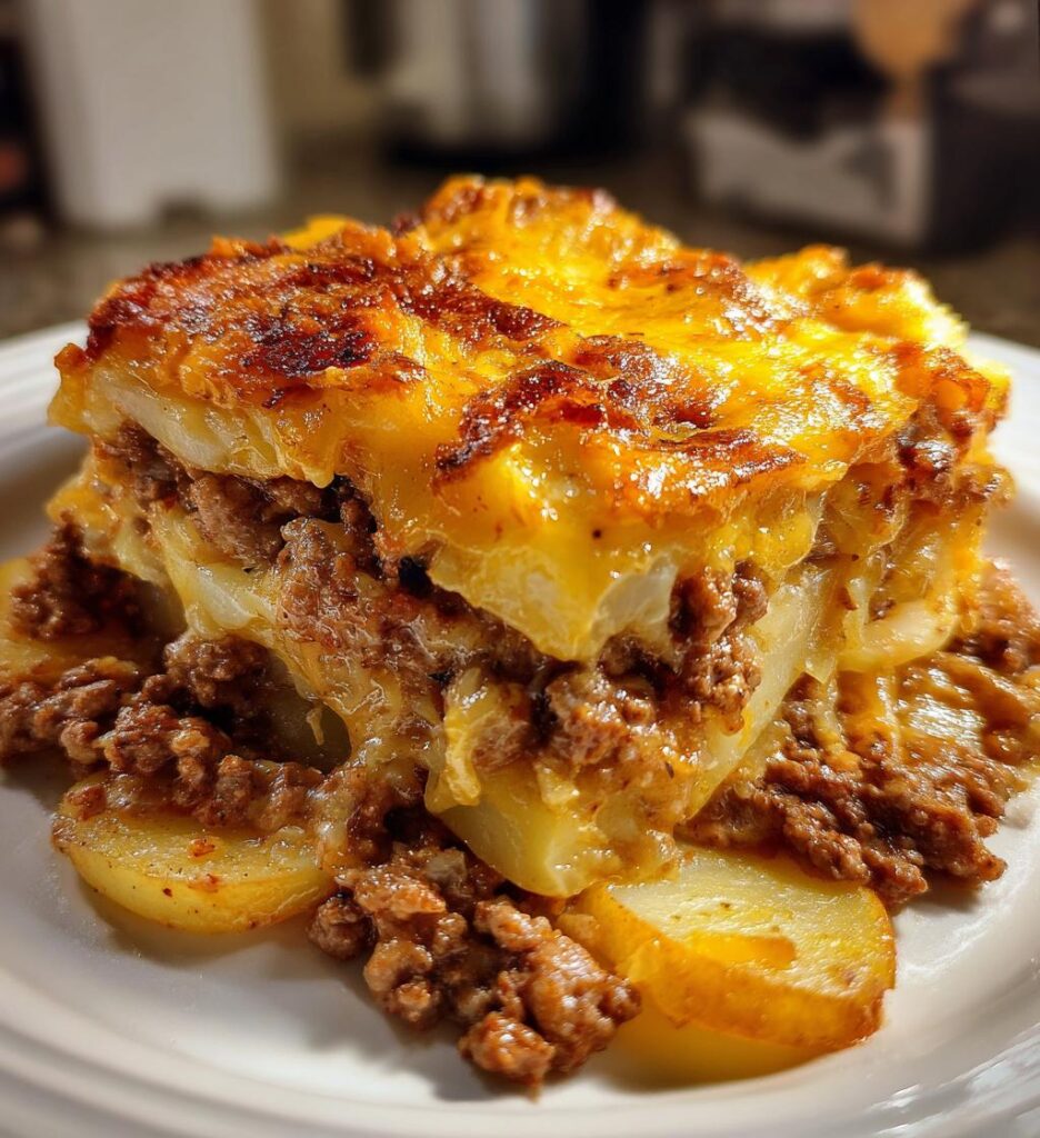 Crockpot Hamburger Potato Casserole