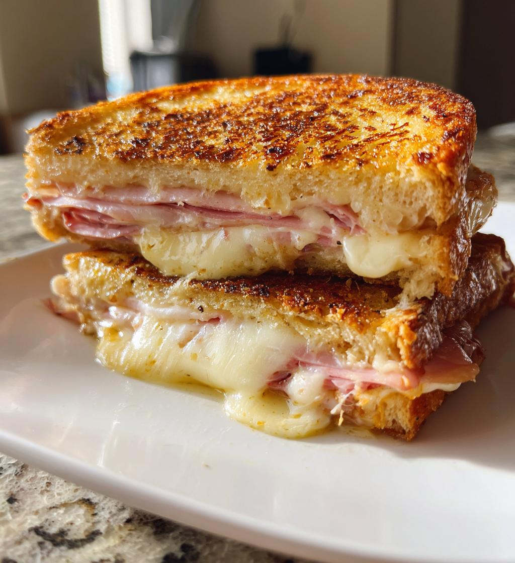 Croque Monsieur Sandwich - detail 1