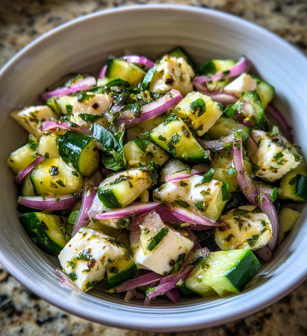 Cucumber Mozzarella Salad - detail 1