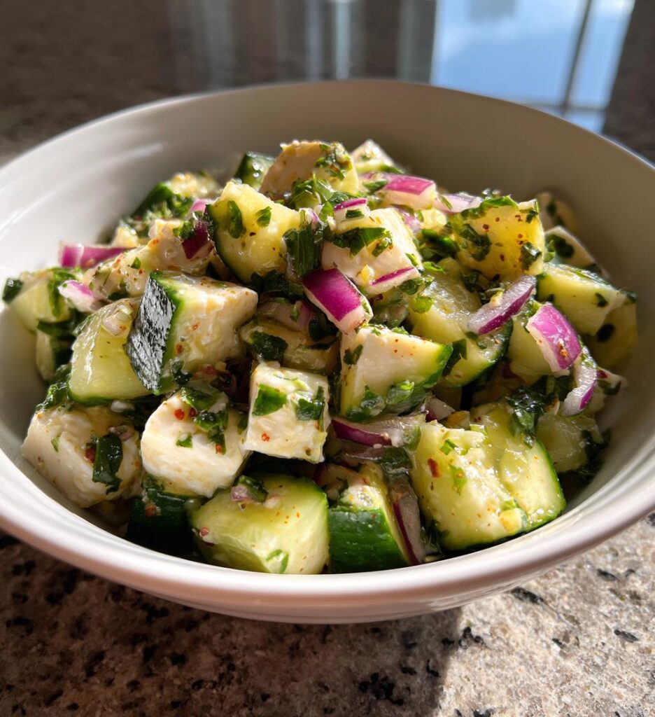 Cucumber Mozzarella Salad