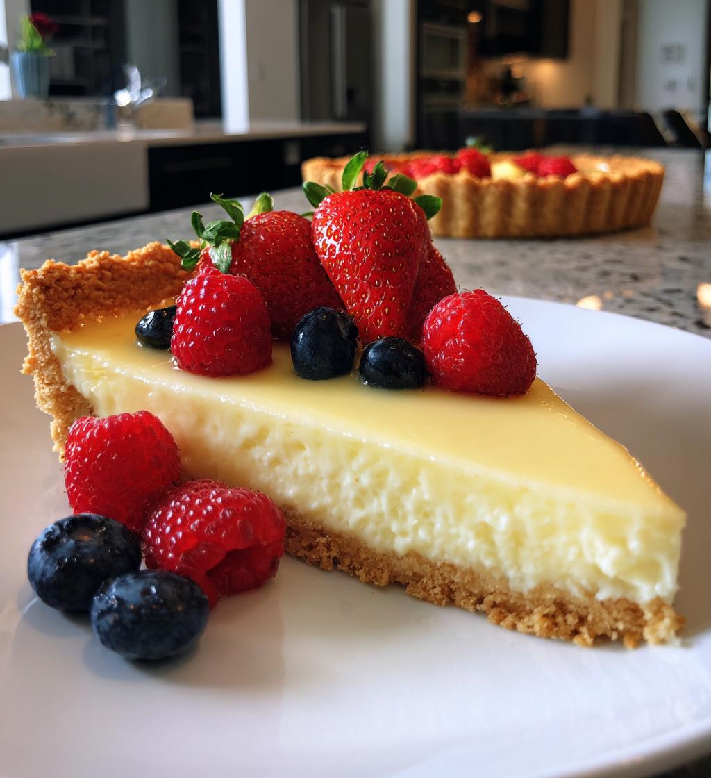 Fresh Lemon Mascarpone Tart with Almond Crust