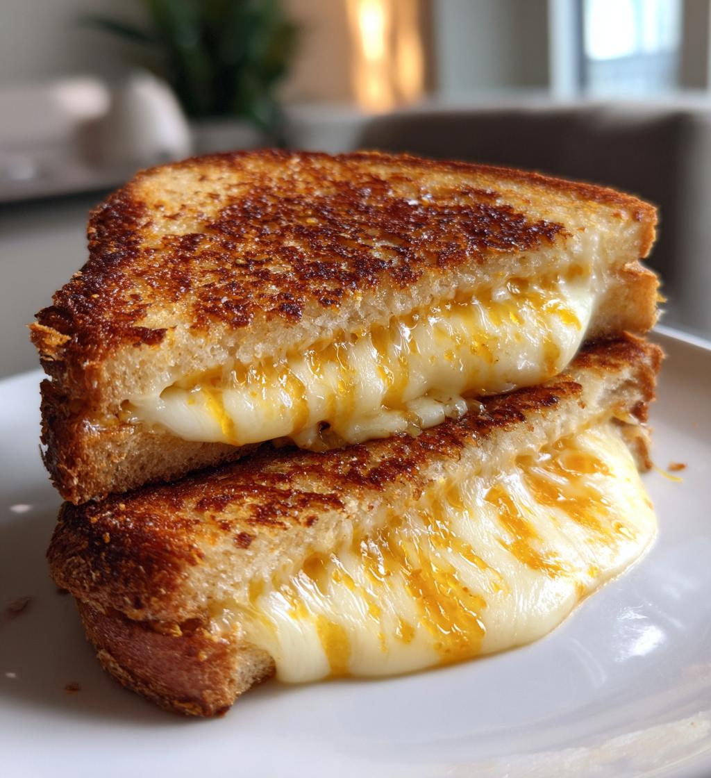 Garlic Bread Grilled Cheese