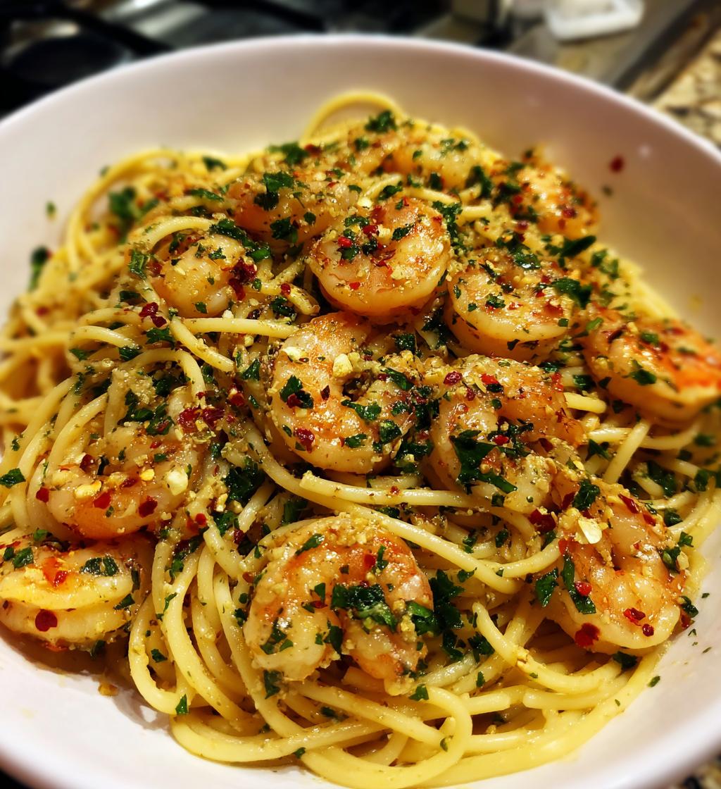 Garlic Butter Shrimp Pasta Weeknight Dinner - detail 1