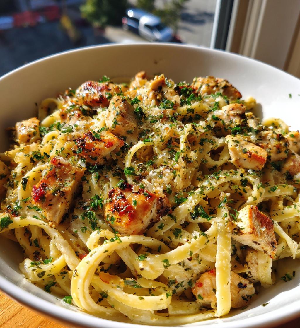 Garlic Parmesan Chicken Pasta