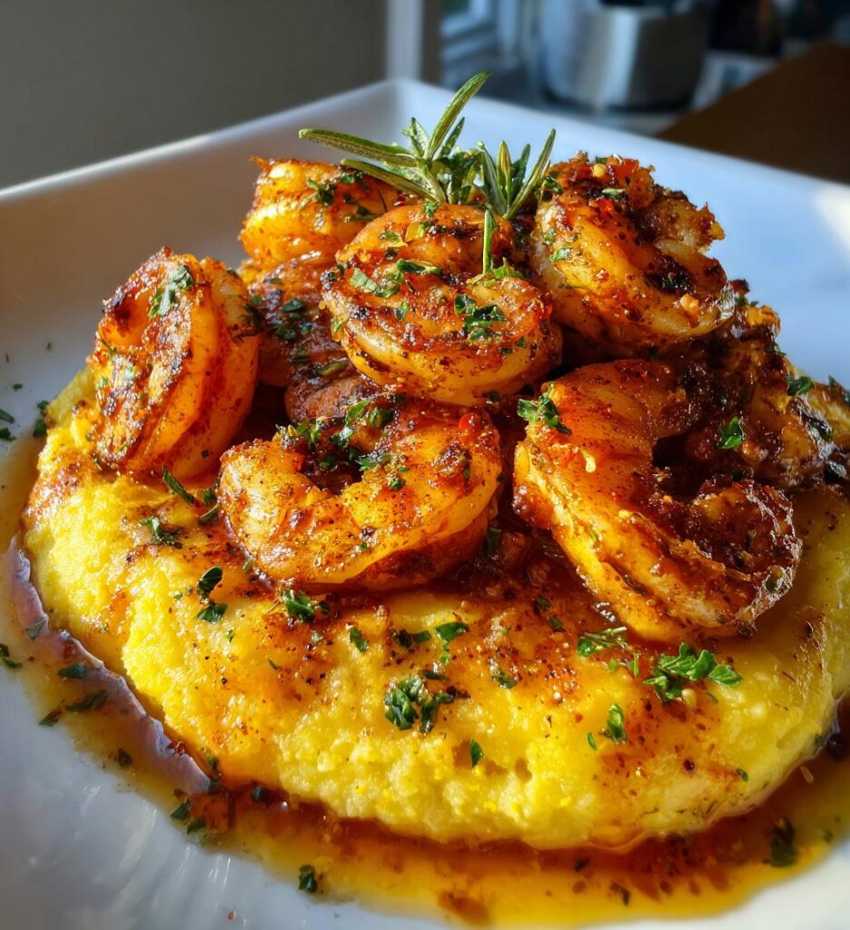 Garlic Shrimp Mofongo