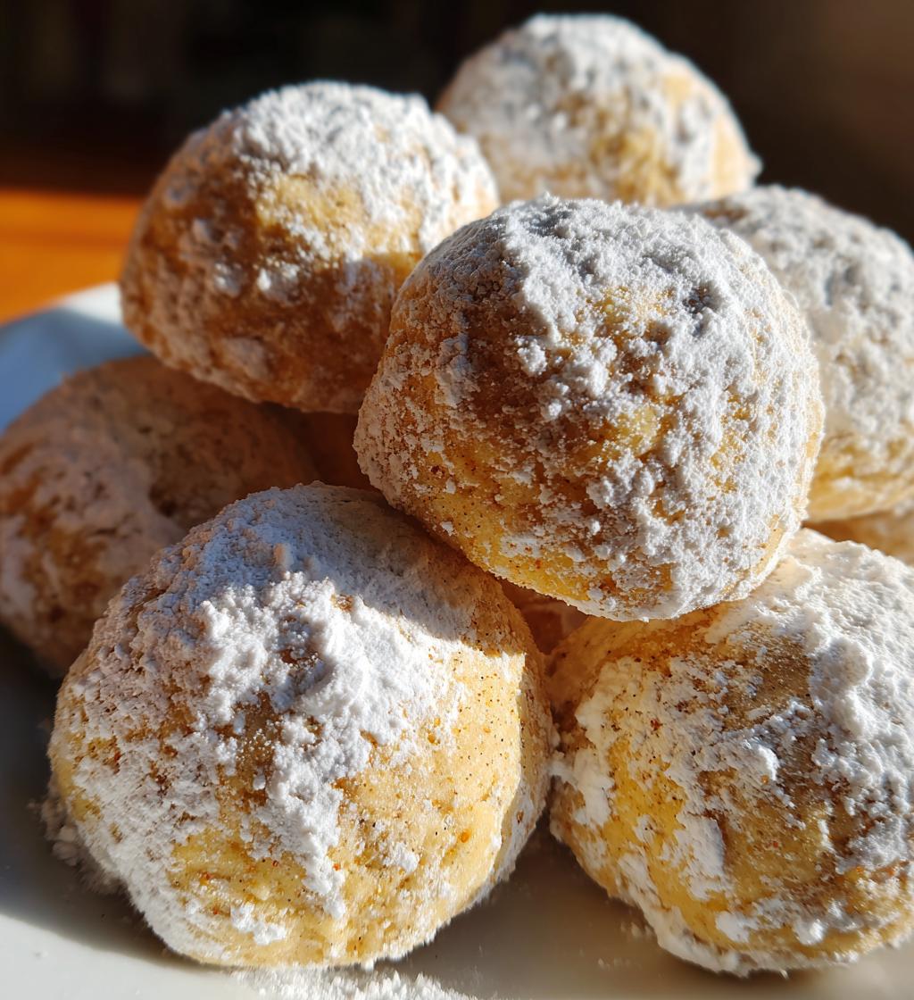 Gingerbread Snowball Cookies - detail 1