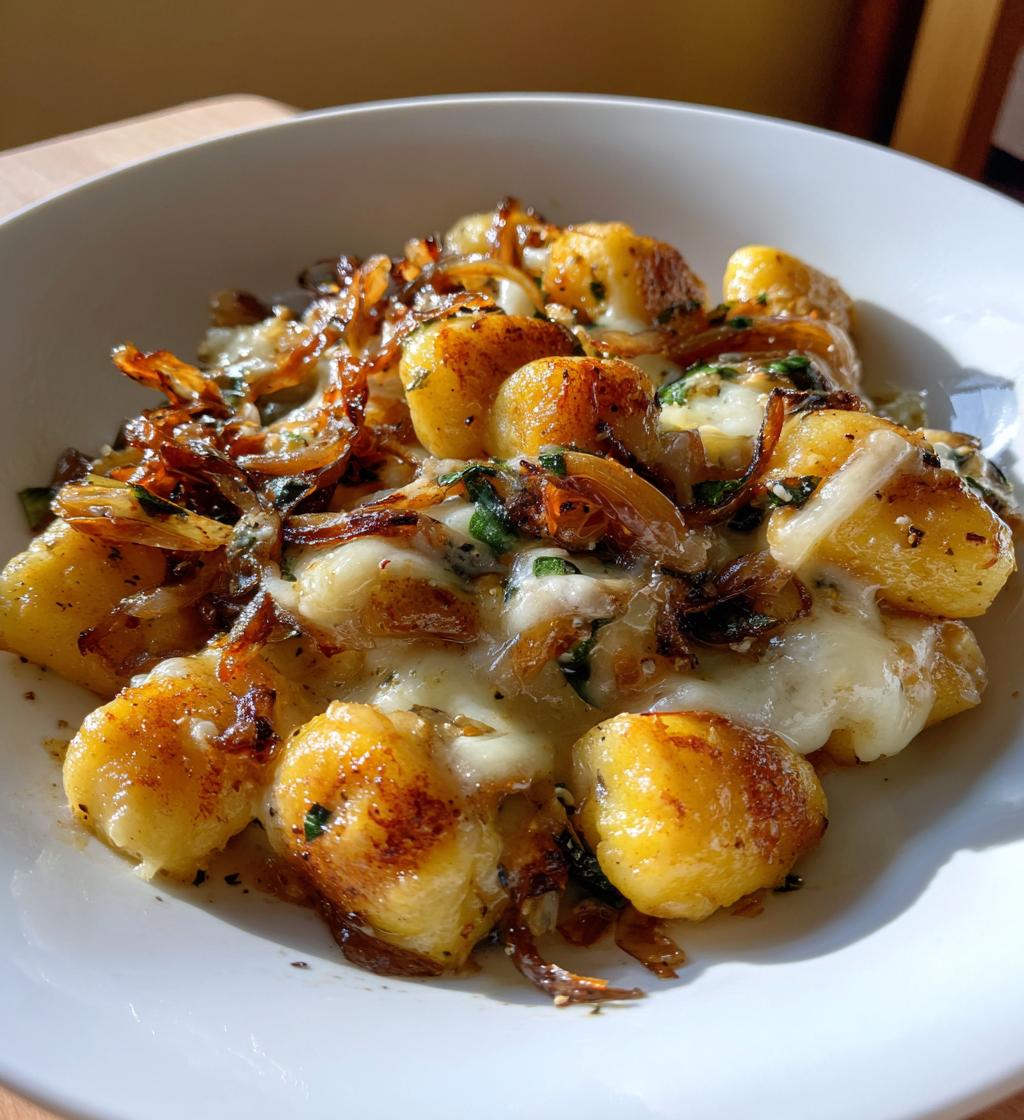 Gnocchi with Caramelized Onions and Gruyère - detail 1