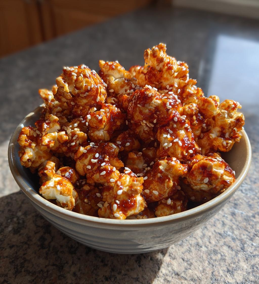 Gochujang Caramel Popcorn With Sesame Seeds - detail 1