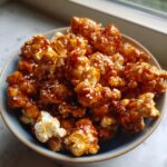 Gochujang Caramel Popcorn With Sesame Seeds