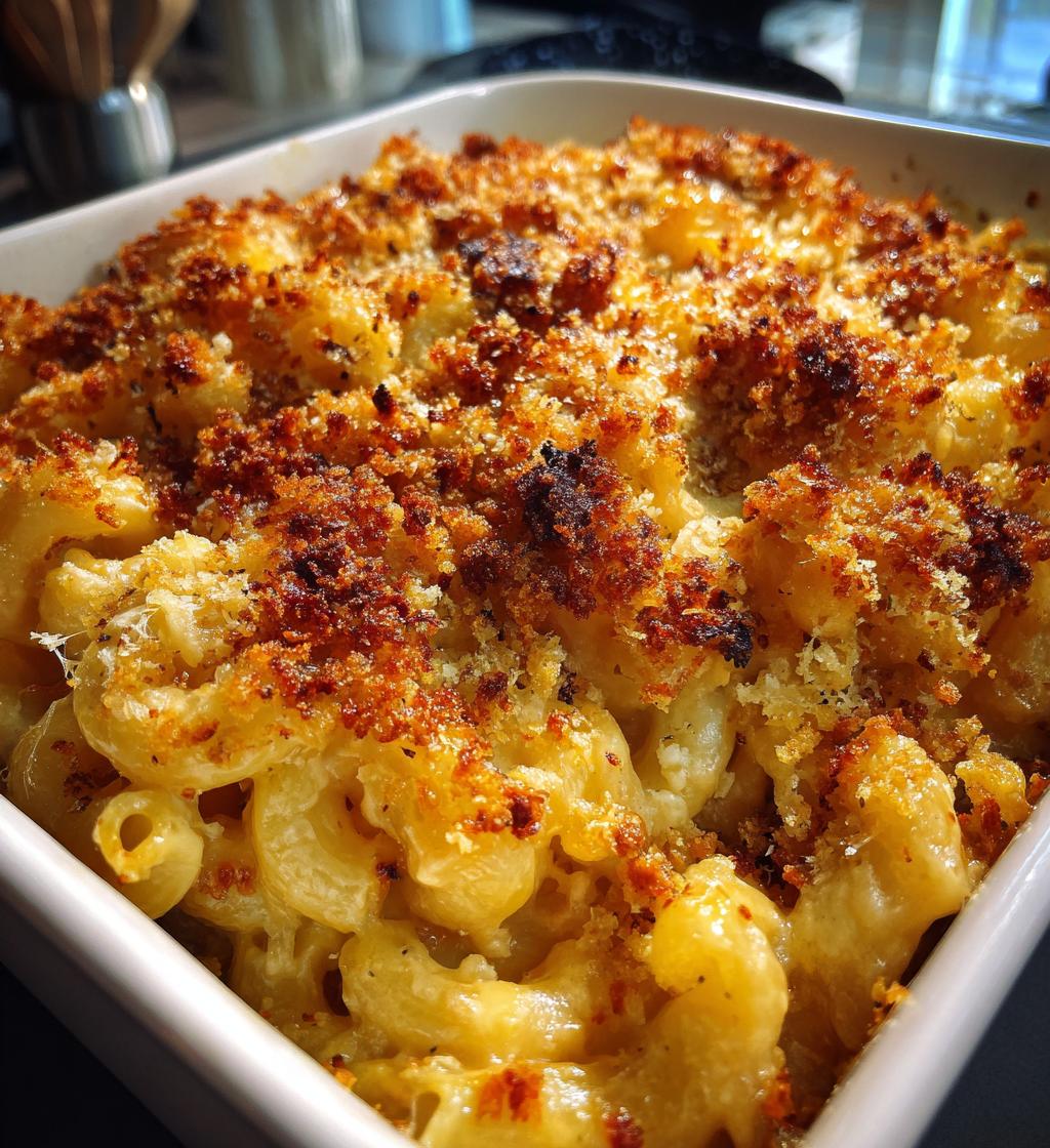 Gourmet Baked Mac and Cheese with a Crunch