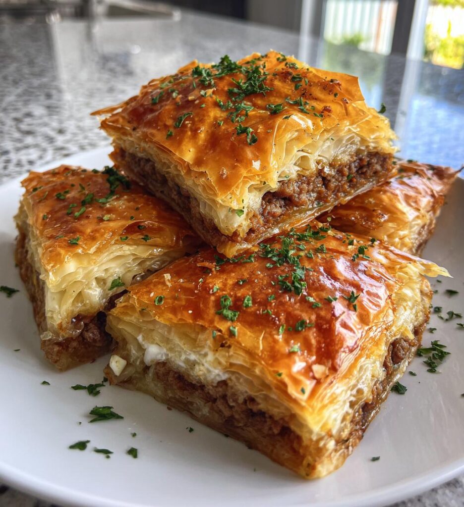 Greek Phyllo Meat Pie