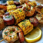 Grilled Seafood Boil Skewers