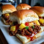 Hawaiian BBQ Beef Sliders