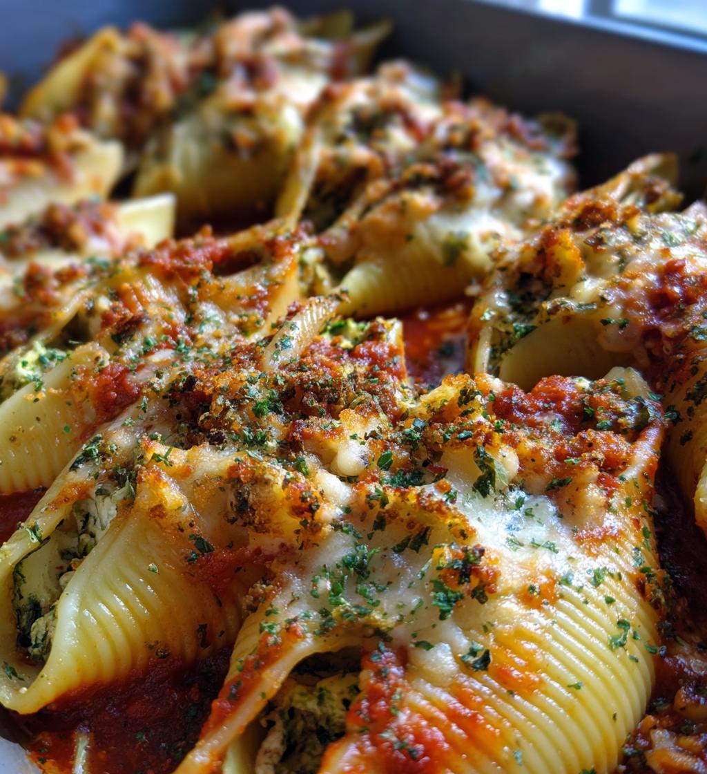Herb Zucchini Stuffed Jumbo Shells - detail 1