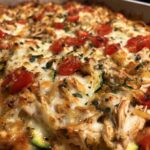 High Protein Chicken Zucchini Bake