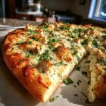 Homemade Alfredo Pizza