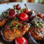 Homemade Cherry Balsamic Glazed Chicken