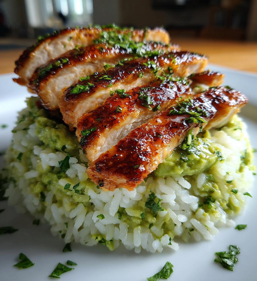 Honey Lime Chicken & Avocado Rice Stack - detail 1
