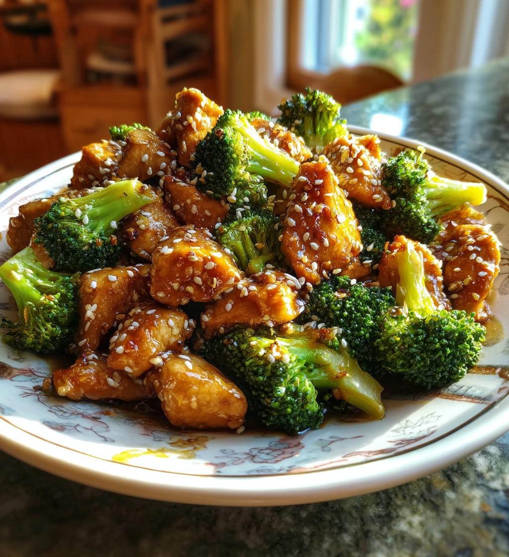Honey Sesame Chicken and Broccoli
