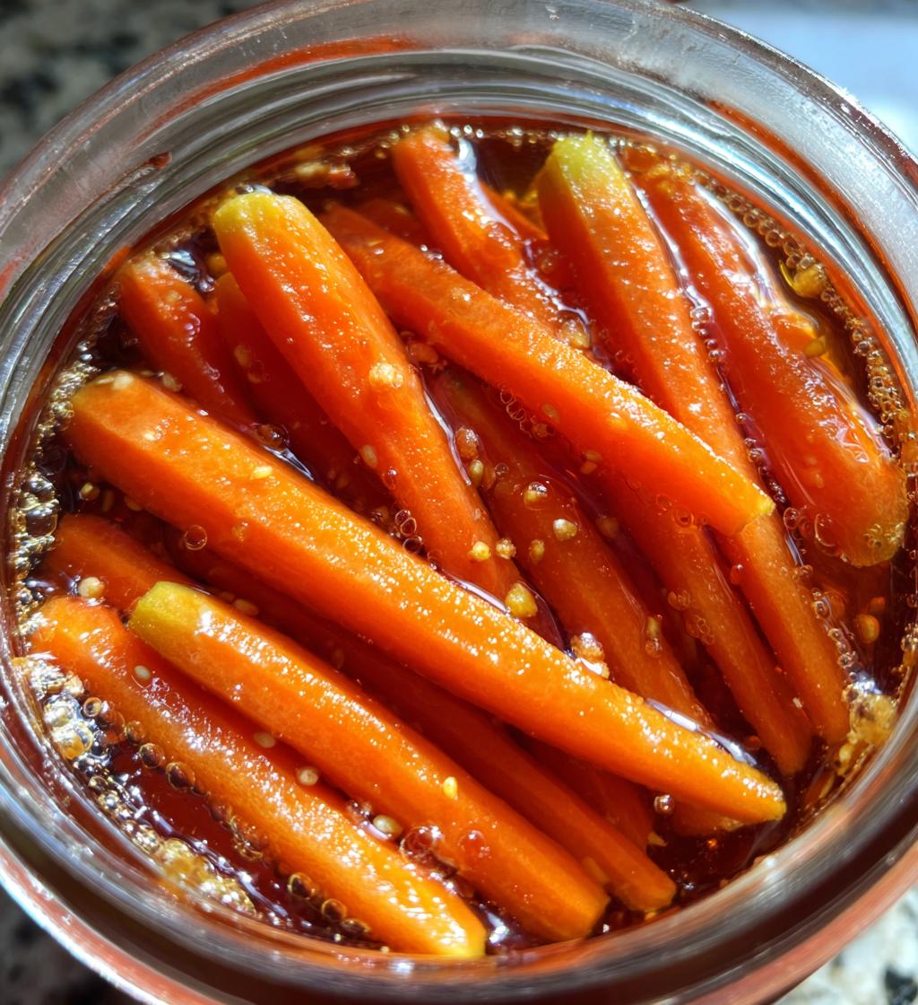 Hot Honey Pickled Carrots - detail 1