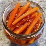 Hot Honey Pickled Carrots