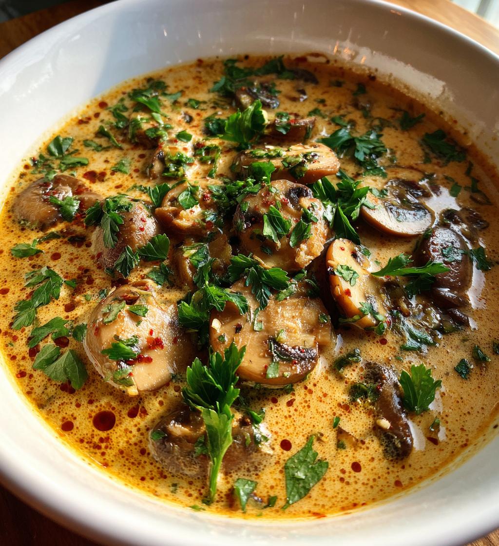 Hungarian Mushroom Soup - detail 1