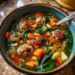 Italian Wedding Soup With Parmesan Meatballs