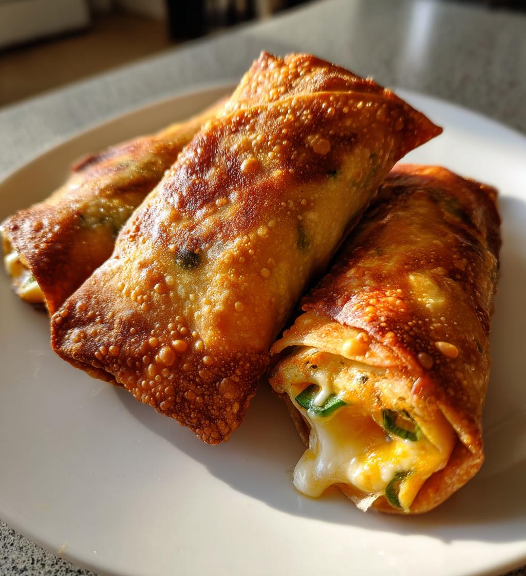Jalapeno Popper Egg Rolls