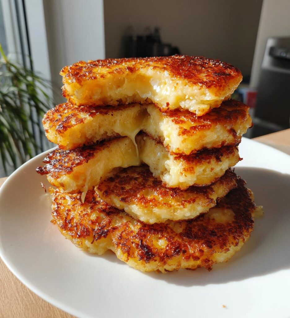 Korean Potato Cheese Pancakes