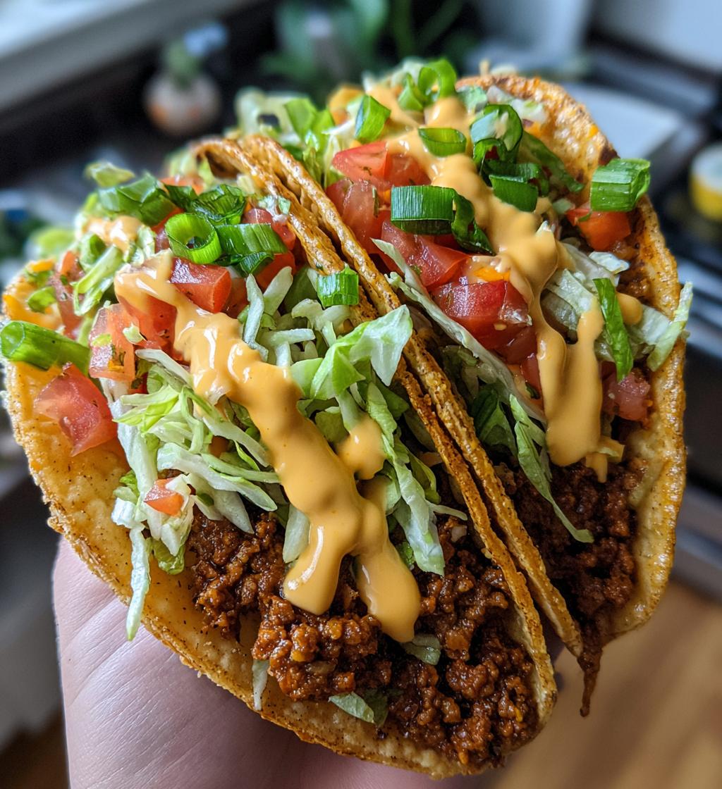 Loaded Taco with Creamy Cheese Sauce - detail 1