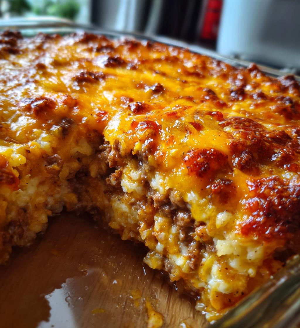 Low Carb Cheeseburger Casserole - detail 1
