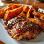 Maple-Glazed Chicken with Sweet Potatoes