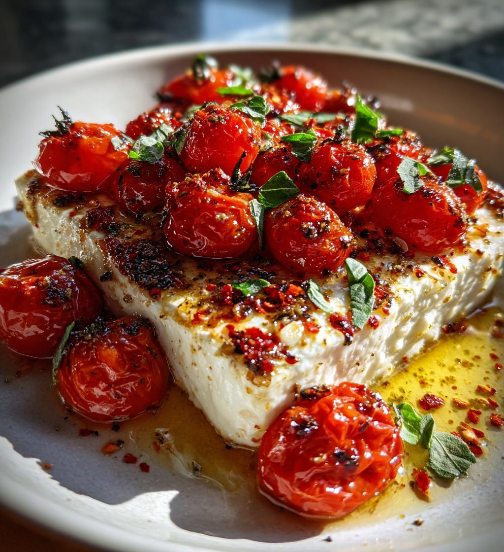 Mediterranean Baked Feta Appetizer - detail 1