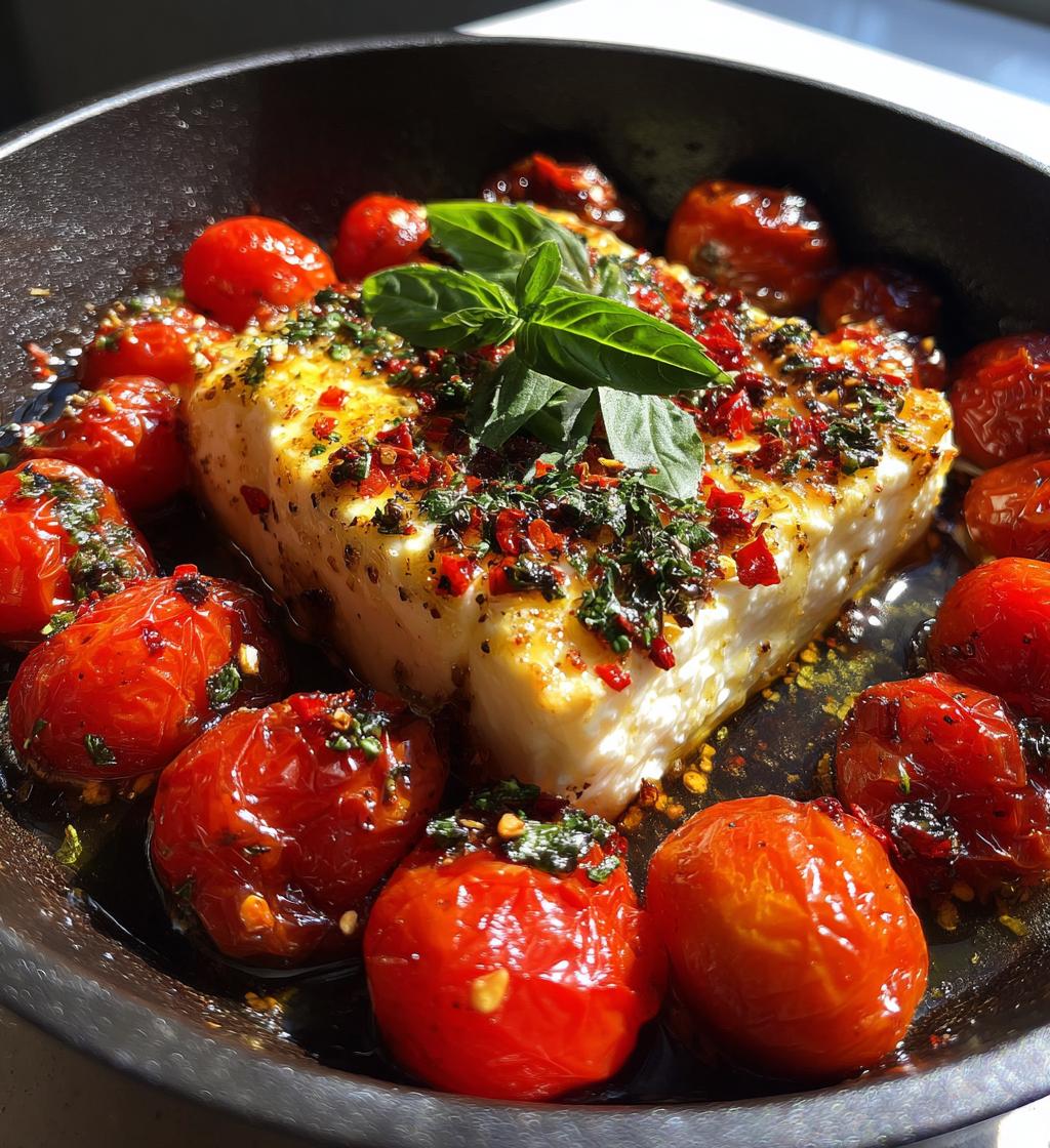 Mediterranean Baked Feta Appetizer